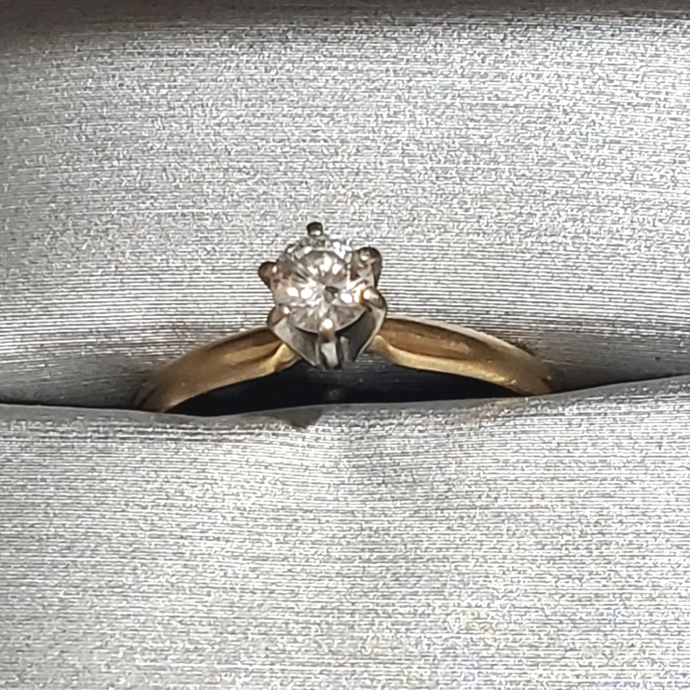 FIRM! 14K 6 Prong Diamond Engagement Ring
